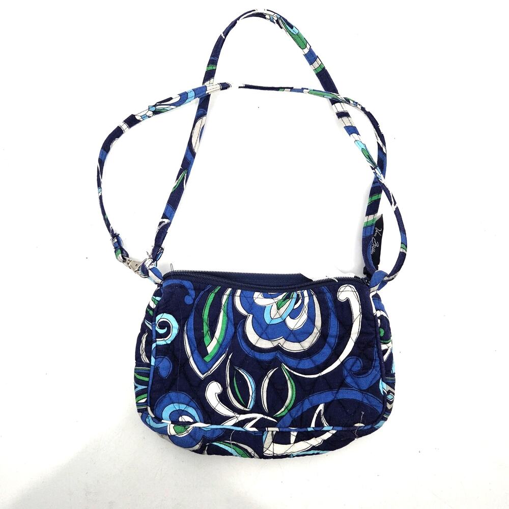 Vera Bradley Blue Mediterranean Small Crossbody or Shoulder Bag